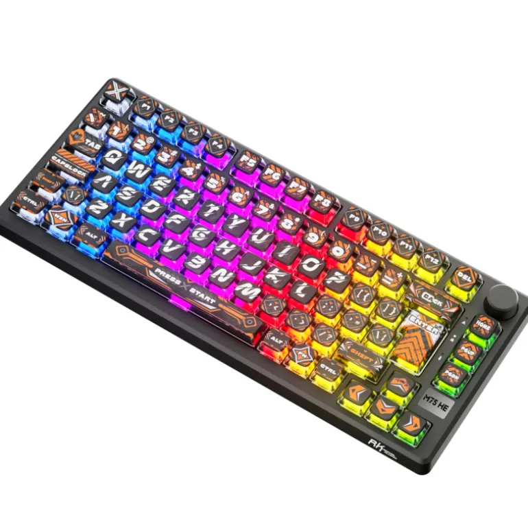 Teclado Royal Kludge RKM75 HE Magnetic Mint Switch