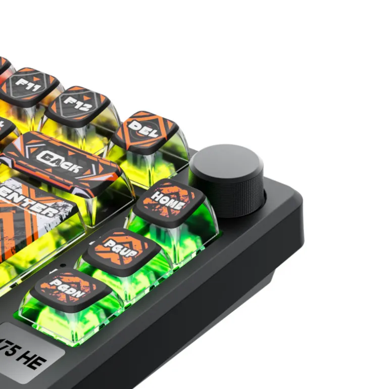 Teclado Royal Kludge RKM75 HE Magnetic Mint Switch