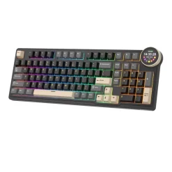 Teclado Royal Kludge RKN99 Tri Mode ISO-ES RGB Hot-Swappable Switch Beige Phantom