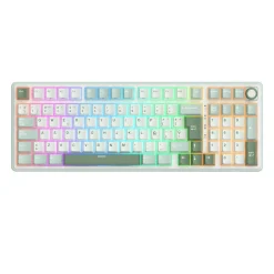 Teclado Royal Kludge RKR98 Pro ISO-ES RGB Hot-Swappable Switch Cream Sky Cyan