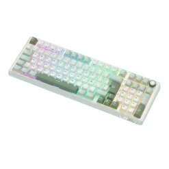 Teclado Royal Kludge RKR98 Pro ISO-ES RGB Hot-Swappable Switch Cream Sky Cyan