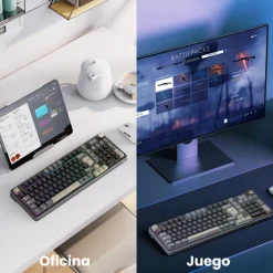 Teclado Royal Kludge RKS98 ISO-ES Tri Mode RGB Switch Chartreuse Phantom