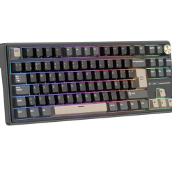Teclado Royal Kludge R87Pro ISO-ES RGB Hot-Swappable Switch Creamy Phantom