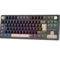 Teclado Royal Kludge R87Pro ISO-ES RGB Hot-Swappable Switch Creamy Phantom