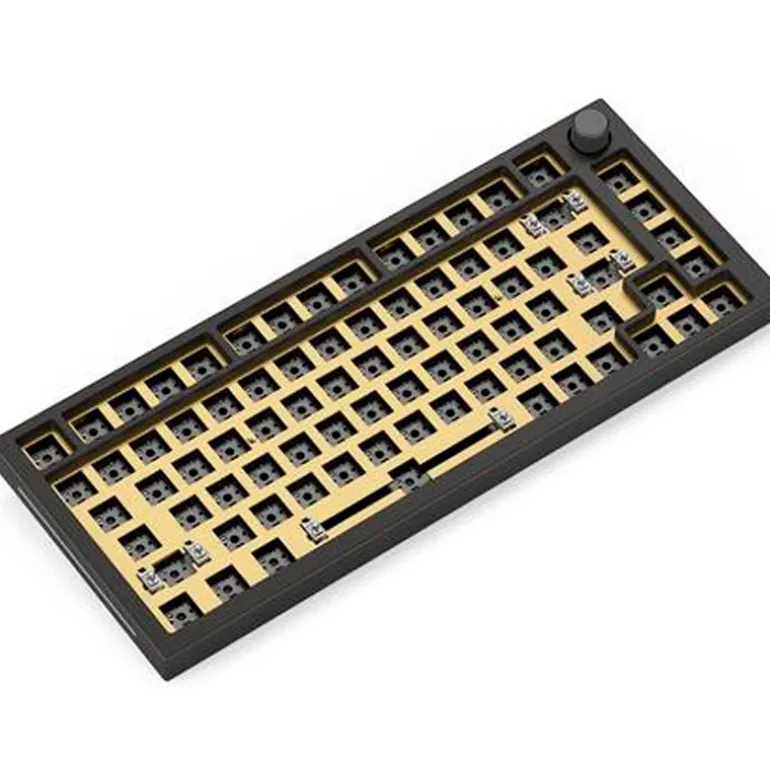 Teclados Custom Glorious GMMK Pro 75 ISO Switch Plate Oro