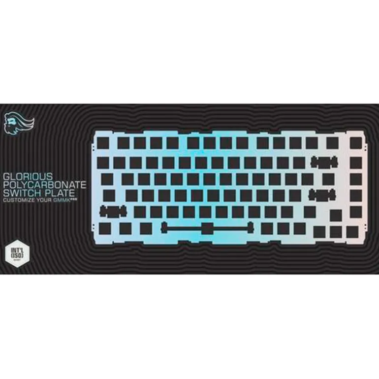 Teclados Custom Glorious GMMK Pro 75 ISO Switch Plate Oro