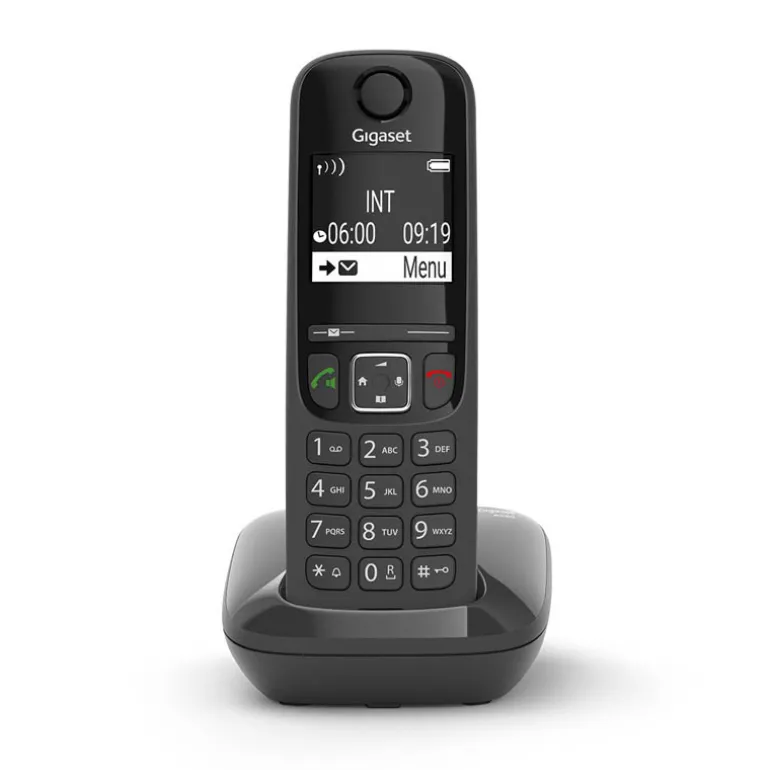 Teléfono Fijo Gigaset AS690 DECT Negro