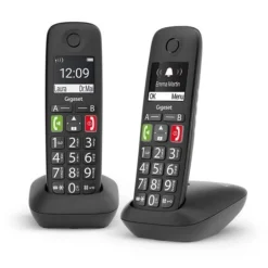 Teléfono Fijo Gigaset E290 Inalámbrico DECT Duo Negro