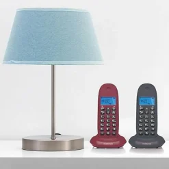 Teléfono Fijo Motorola C1002 LB Duo Gris Granate