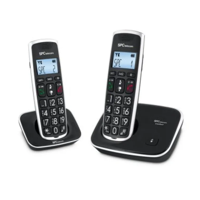 Teléfono Fijo SPC 7608N AG20 ID LCD ECO Negro