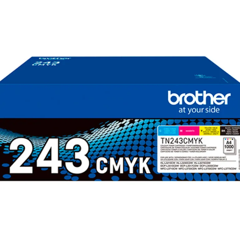 Tóner Brother TN-243CMYK Original Pack De 4 Cian/ Magenta/ Amarillo/ Negro