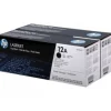 Tóner HP Q2612AD Nº 12 Pack de 2 Negro