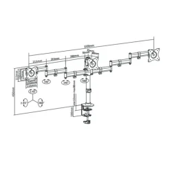 Tooq DB1327TN-B 3 Pantallas 13