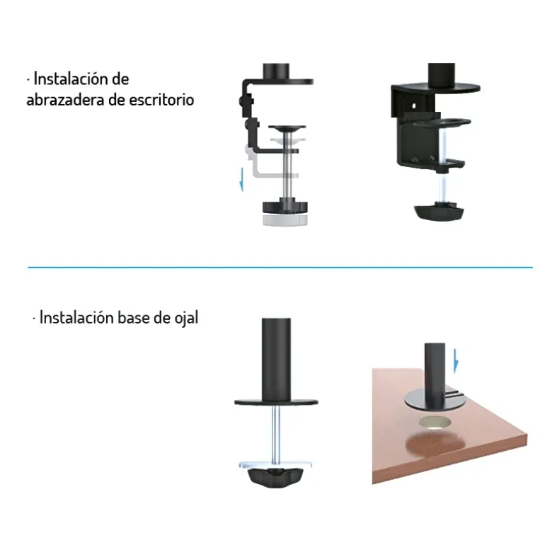 Tooq DB1232TN-B 2 Pantallas13"- 32" - Soporte Monitor