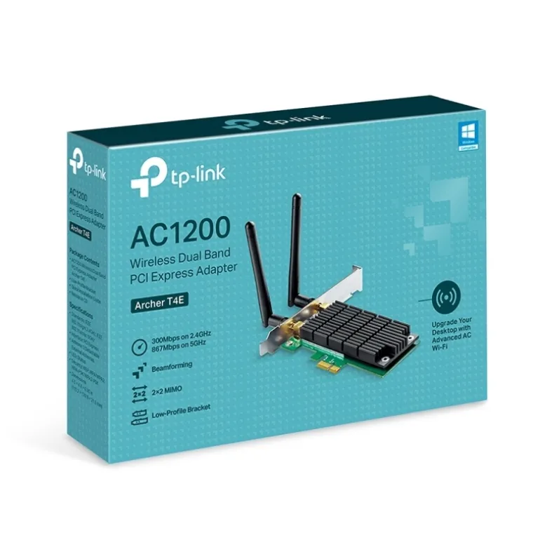 TP-Link Archer T4E PCI Express WiFi Banda Dual AC1200 - Tarjeta Red