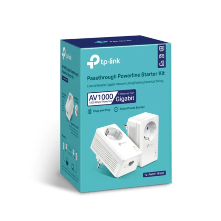 TP-Link PA7017P AV1000 Gigabit Powerline Kit - HomePlug