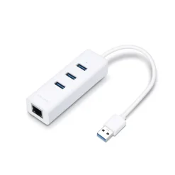 TP-Link UE330 USB 2 En 1 Hub 3 Puertos USB 3.0 - Adaptador Red