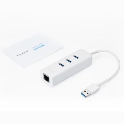 TP-Link UE330 USB 2 En 1 Hub 3 Puertos USB 3.0 - Adaptador Red