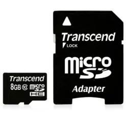 Transcend TS8GUSDHC10 8GB CL10 - Tarjeta MicroSD