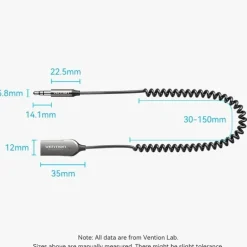 Transmisor/Receptor Vention FM/MP3/Bluetooth Naihg