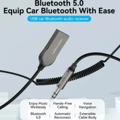 Transmisor/Receptor Vention FM/MP3/Bluetooth