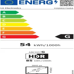 TV/Televisión LG 43QNED756RA 43