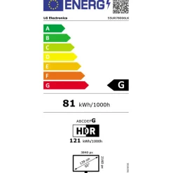 TV/Televisión LG 55UR78006LK 55" Smart TV UHD 4K HDR10 Pro