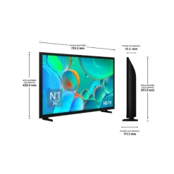 TV/Televisión Samsung H5005 (2025) 32" HD Smart Negro
