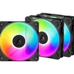 Ventilador Arctic P12 Pro Reverse ARGB 120mm Triple Pack Negro