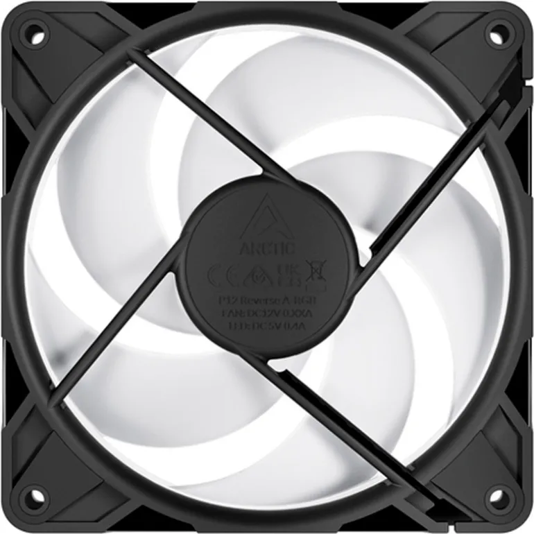 Ventilador Arctic P12 Pro Reverse ARGB 120mm Triple Pack Negro