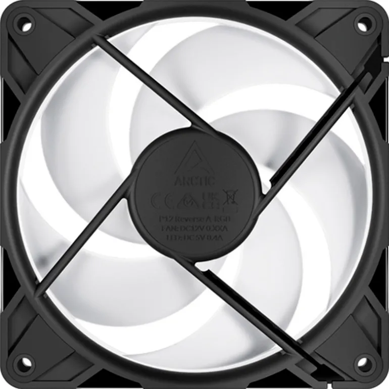 Ventilador Arctic P12 Pro Reverse ARGB 120mm Negro