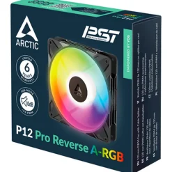 Ventilador Arctic P12 Pro Reverse ARGB 120mm Negro