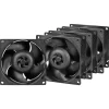 Ventilador Arctic S8038-7K 80mm Pack 4 Uds. Negro