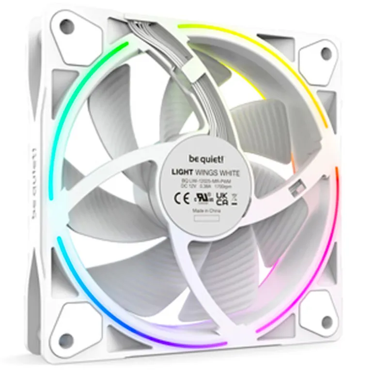 Ventilador be quiet! Light Wings ARGB 120mm Triple Pack Blanco