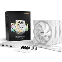 Ventilador be quiet! Light Wings ARGB 120mm Triple Pack Blanco