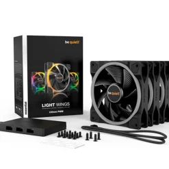 Ventilador be quiet! Light Wings ARGB 120mm Triple Pack Negro