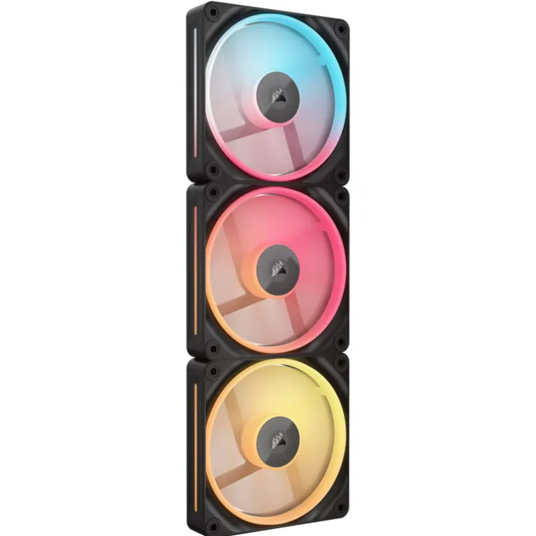 Ventilador Corsair iCUE LINK LX120-R Reverse RGB PWM 120mm Triple Pack Negro