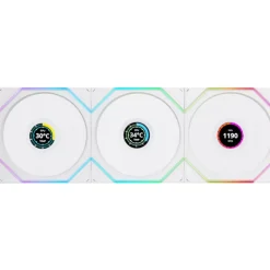 Ventilador Lian Li Uni Fan TL120 Wireless LCD ARGB Reverse Blade 120mm Triple Pack Blanco