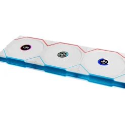 Ventilador Lian Li Uni Fan TL120 Wireless LCD ARGB Reverse Blade 120mm Triple Pack Blanco