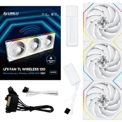 Ventilador Lian Li Uni Fan TL120 Wireless ARGB 120mm Triple Pack Blanco