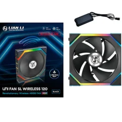 Ventilador Lian Li Uni Fan SL ARGB Reverse Blade 120mm Wireless Negro