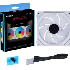 Ventilador Lian Li Uni Fan SL-INF140 ARGB Reverse Blade 140mm Blanco
