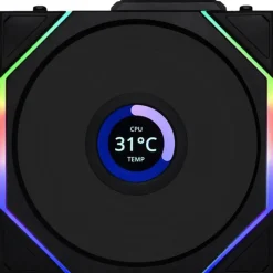 Ventilador Lian Li Uni Fan TL120 Wireless LCD ARGB 120mm Negro