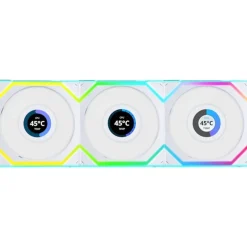 Ventilador Lian Li Uni Fan SL LCD ARGB Reverse Blade 120mm Triple Pack Wireless Blanco