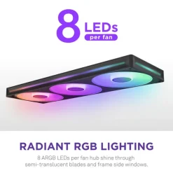 Ventilador NZXT F420 RGB Core 140mm Negro