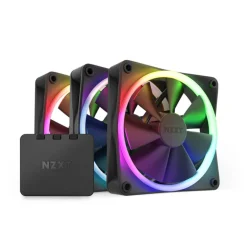 Ventilador NZXT F120 RGB 120mm Triple Pack Negro + Controlador RGB