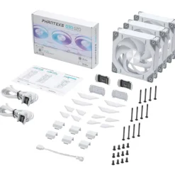 Ventilador Phanteks D30 Pack 3u PWM DRGB 120mm Blanco