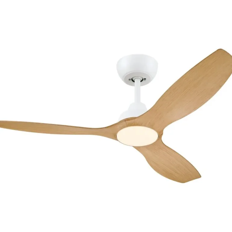 Ventilador Philips Luz Techo 132cm Blanco/Madera