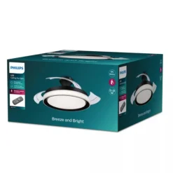 Ventilador Philips Techo Aspas Retráctiles Luz Led Negro