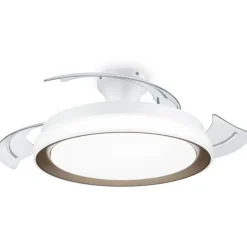 Ventilador Philips Techo Luz Blanco/Dorado